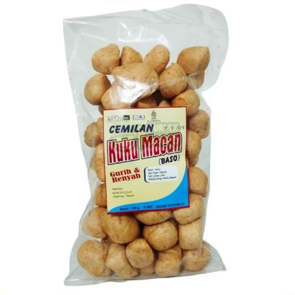 

Kerupuk Baso Ikan / Krupuk Kuku Macan Ikan Tengiri 130gr