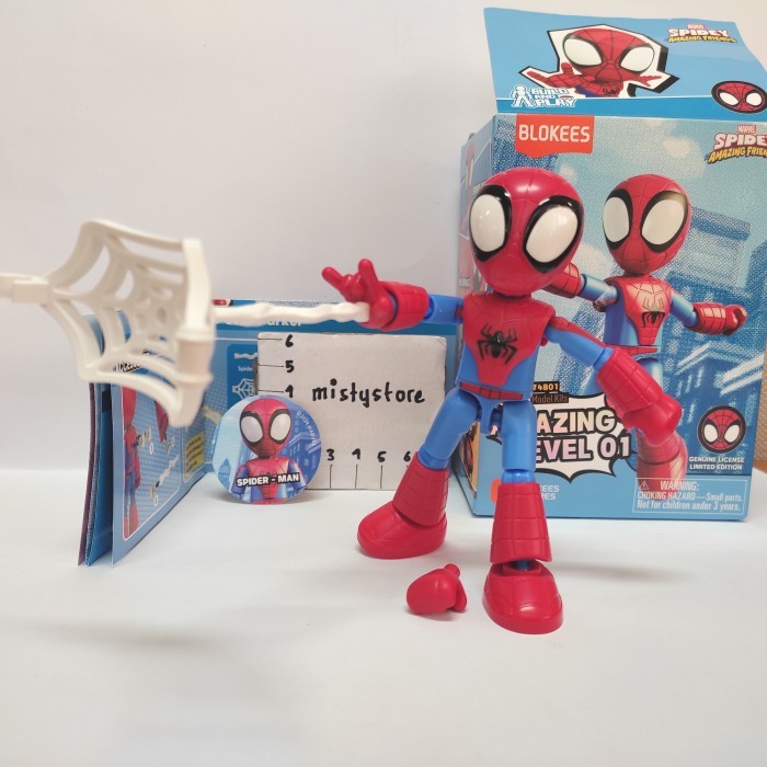 

Blokees Marvel Spidey And his amazing friends level 01 Spiderman Spider-Man Peter Parker
