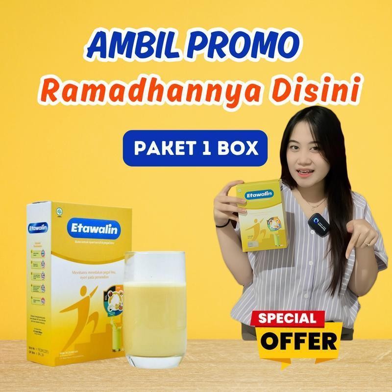 

Paket 1 Box Etawalin Asli Original Sudah BPOM Susu Dairy Milk Kambing Bubuk Etawa