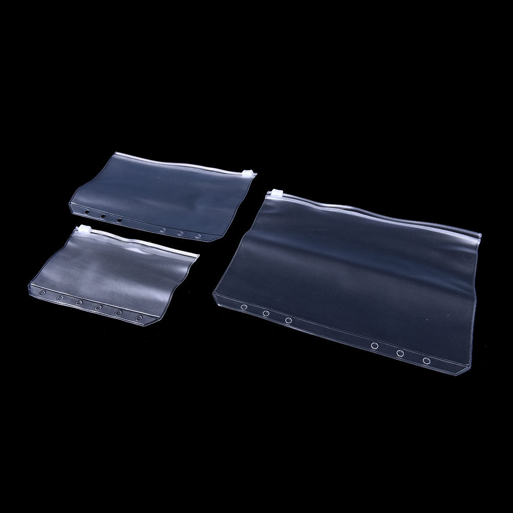

A5 A6 A7 Transparent PVC Storage Card Bag Notebook Diary Planner Zipper Bag For Traveler