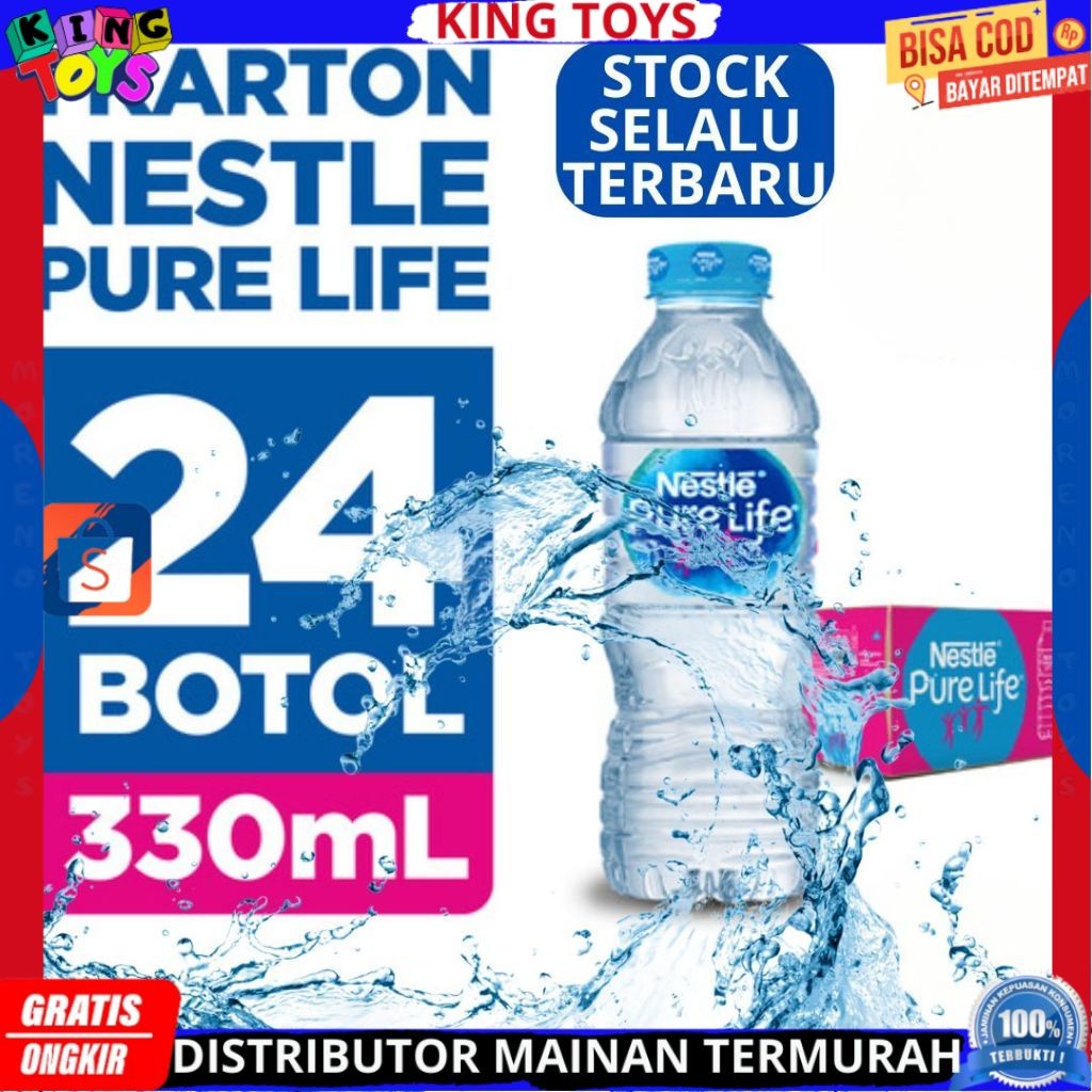 

Air Mineral NESTLE PURE LIFE 330 ML Isi 24 Botol PER DUS PER KARTON TERMURAH