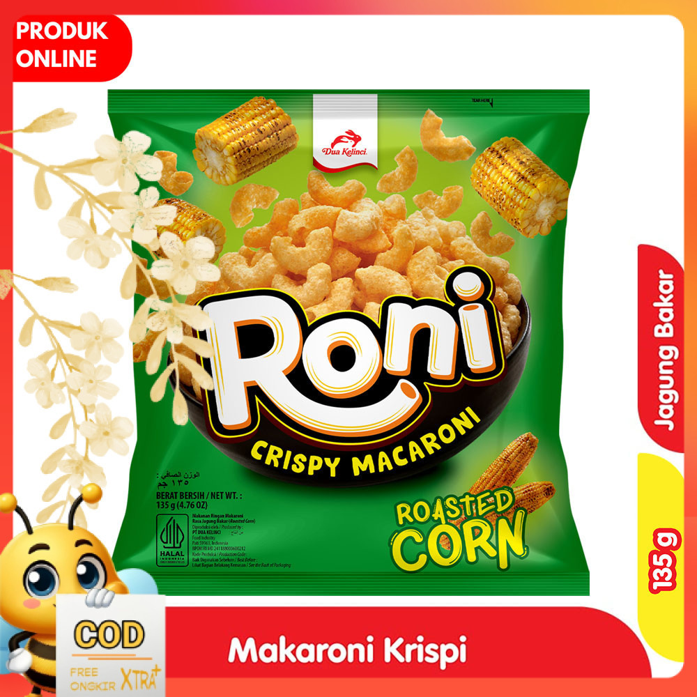 

Dua Kelinci Roni Makaroni Krispi Jagung Bakar 135 g