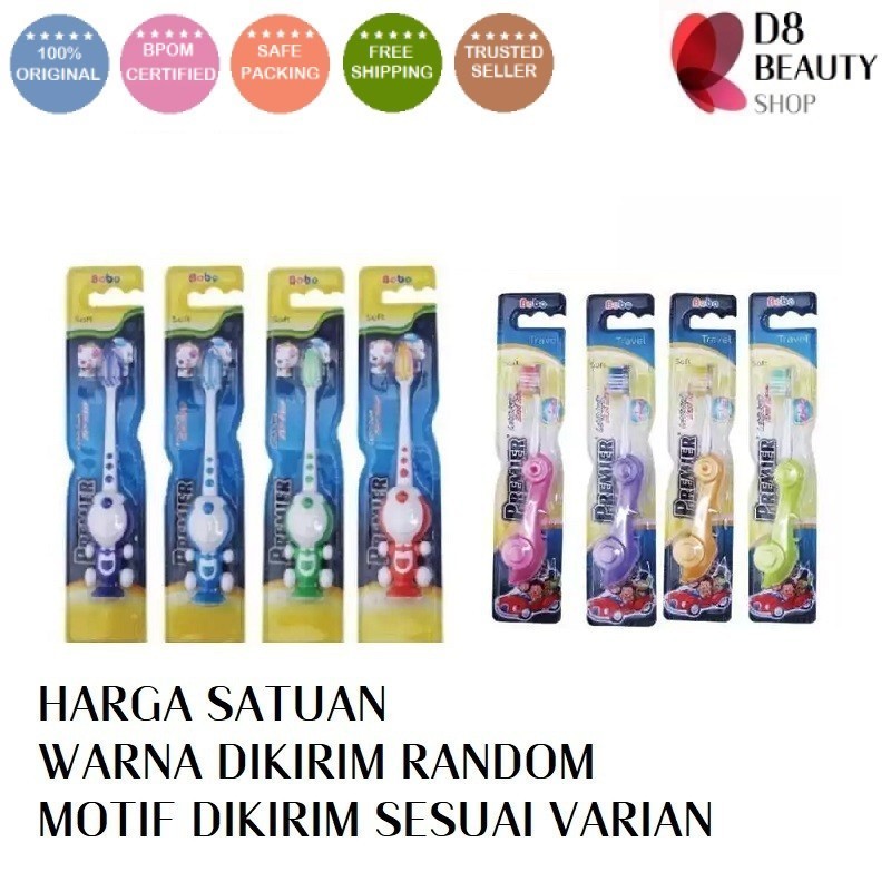 ֍D8֎ BOBO Sikat Gigi Anak Doraemon#Sikat Gigi Anak Karakter#Premier Bobo Sikat Gigi Lipat Travel Mob
