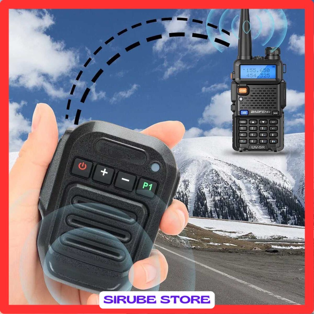 Speaker Microphone Walkie Talkie PTT Wireless Bluetooth - T5