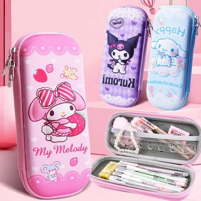 

JP Kotak Pensil Karakter Hard Case Resleting Fancy Zipper Pencil Case Cute Character ATK Alat Tulis Stationery Sekolah Kantor Box RESL