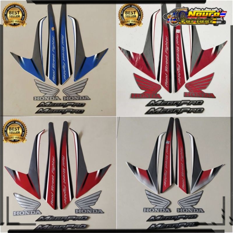 Aksesoris striping honda mega pro 2011 2012 stiker list body motor standar berkualitas
