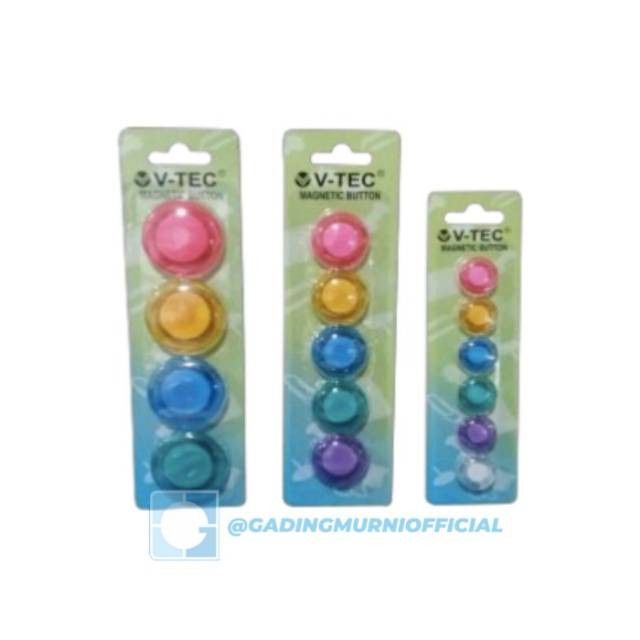 

V-TEC MAGNETIC BUTTON VT-MB/20 CLEAR (ISI = 6 PCS)