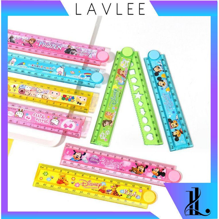 

LAVLEE - S6136 Penggaris Lipat 30 CM / Ruler Fancy Karakter Lucu / Penggaris Lipat Plastik Anak / Mistar Lipat 30 CM Motif Karakter