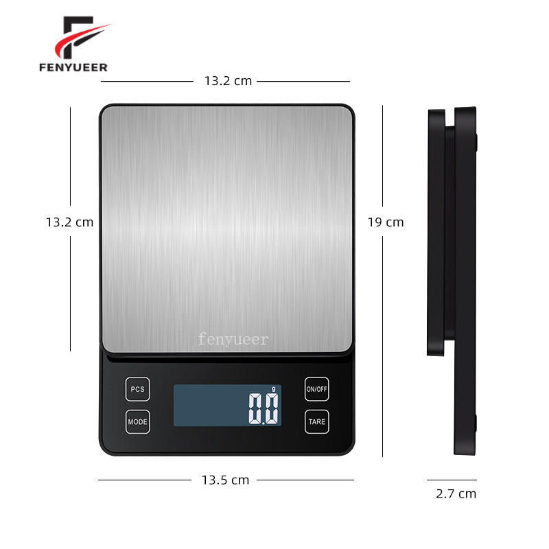 Timbangan 5KG / 0.1GR Kopi Dapur Kue USB Rechargeable