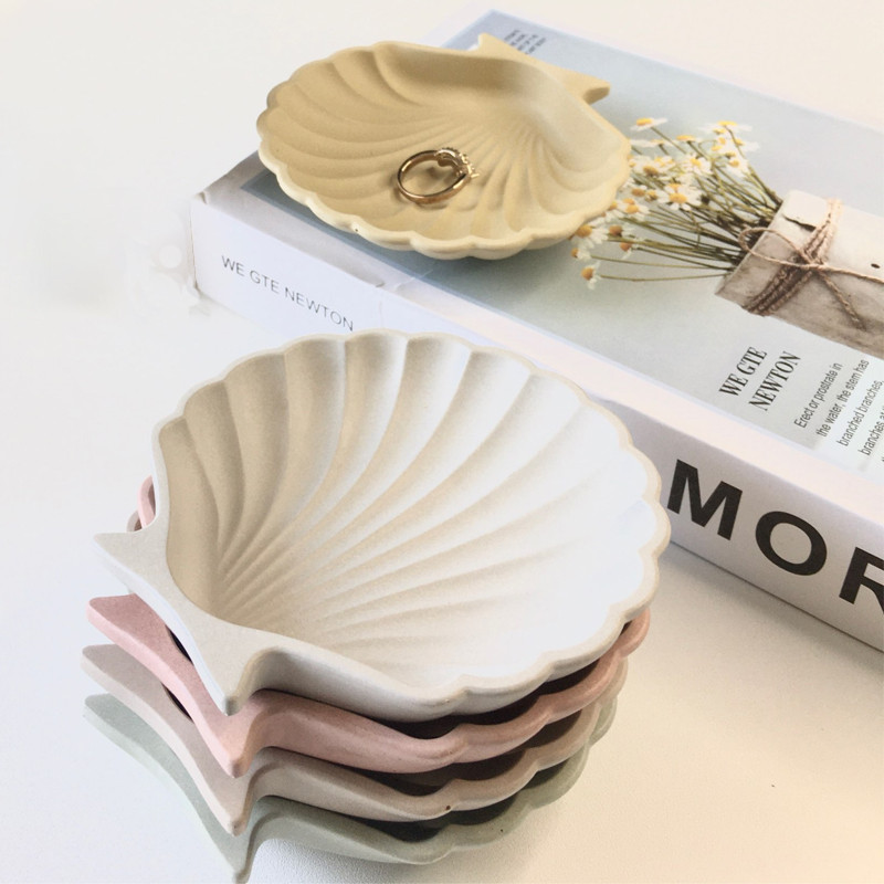 

Shell Shape Jewerly Tray Silicone Mold Handmade Cement Concrete Mould Soap Storage Dish Plate Plaster Craft Mold Home Decoration