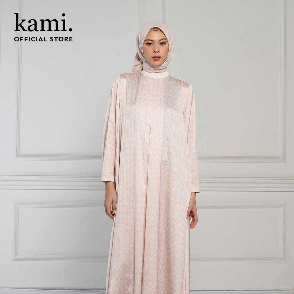 Kami Rania Wide Sleeves Dress Wanita