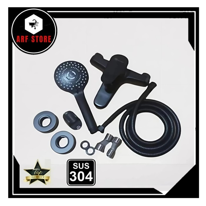 Keran Bathub Carlo Fiotini Mixer Panas Dingin Black