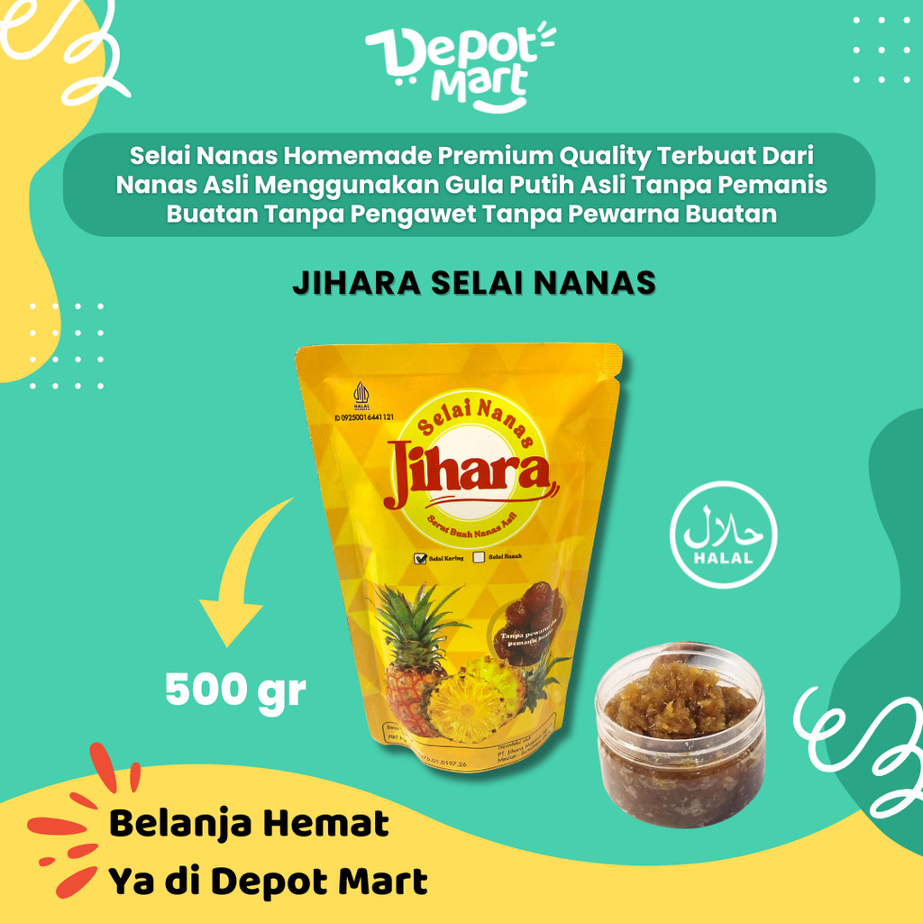 

Jihara Selai Nanas Nastar Premium 500 Gr Selai Nastar Nenas Depot Mart