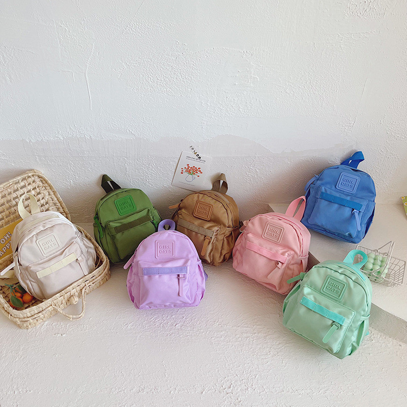 

Cute Children School Bags Solid Color Plush Kids Backpack Kindergarten Boys Girls Schoolbags Small Backpack Baby Bag With Book