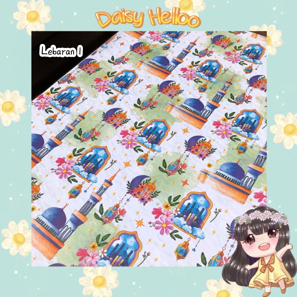 

Kertas Kado Lebaran Idul Fitri Aesthetic Ramadhan Bingkisan Kado Hadiah Anak Muslim Gift Wrap Paper Atk Bjm Banjar Banjarmasin DaisyHelloo
