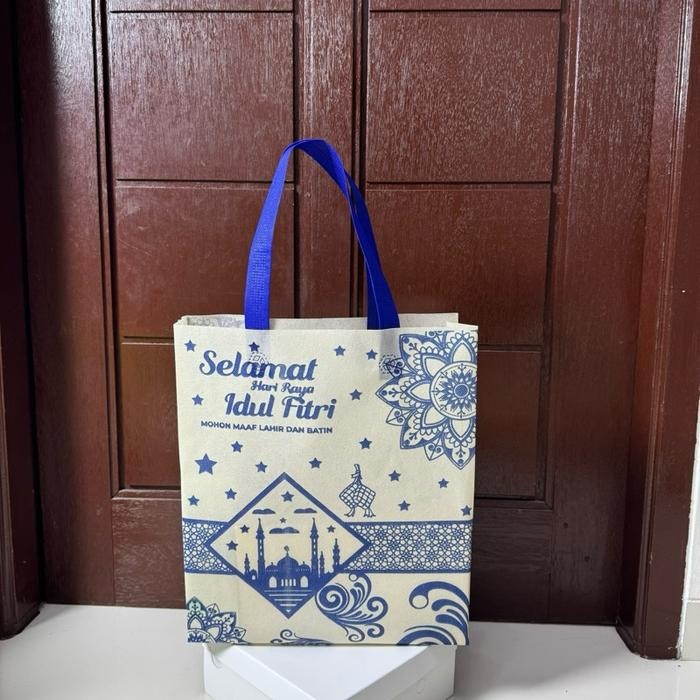 

Goodiebag hampers Idul Fitri 30x40 Lebaran 12tas WG Belanja - cream G