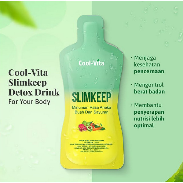 CoolVita Slimkeep Detox Drink Isi 1 Sachet