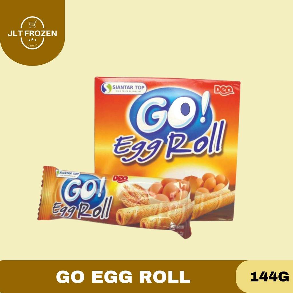 

Go Egg Roll / Wafer Roll Rasa Original Dan Egg Roll 1 Box / 24 Pcs