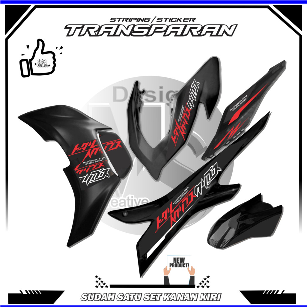 STIKER Striping Transparan Aerox New Thailand Design Baru Sticker STRIPING