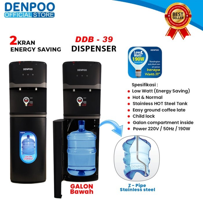 Denpoo Dispenser DDB 39 Galon Bawah