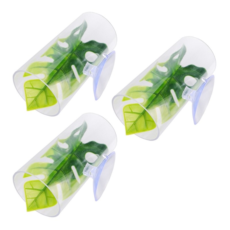 3pcs Shrimp Guppy Hideouts Bettas Shelter Toy Fish Hideouts Shelter Shrimp Toy for Enhances Aquarium