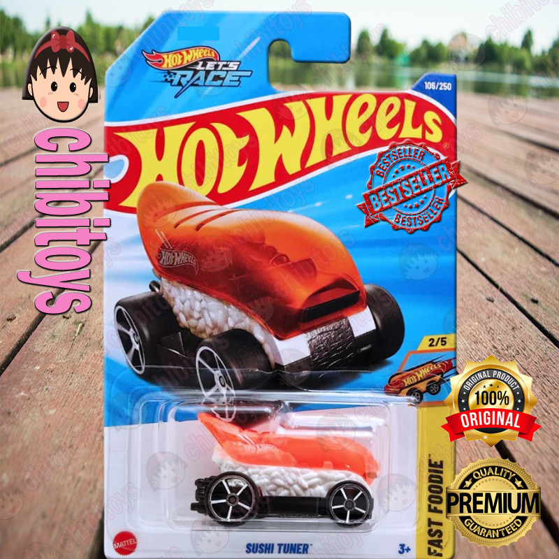 Hot Wheels Sushi Tuner Orange Diecast Fast Foodie