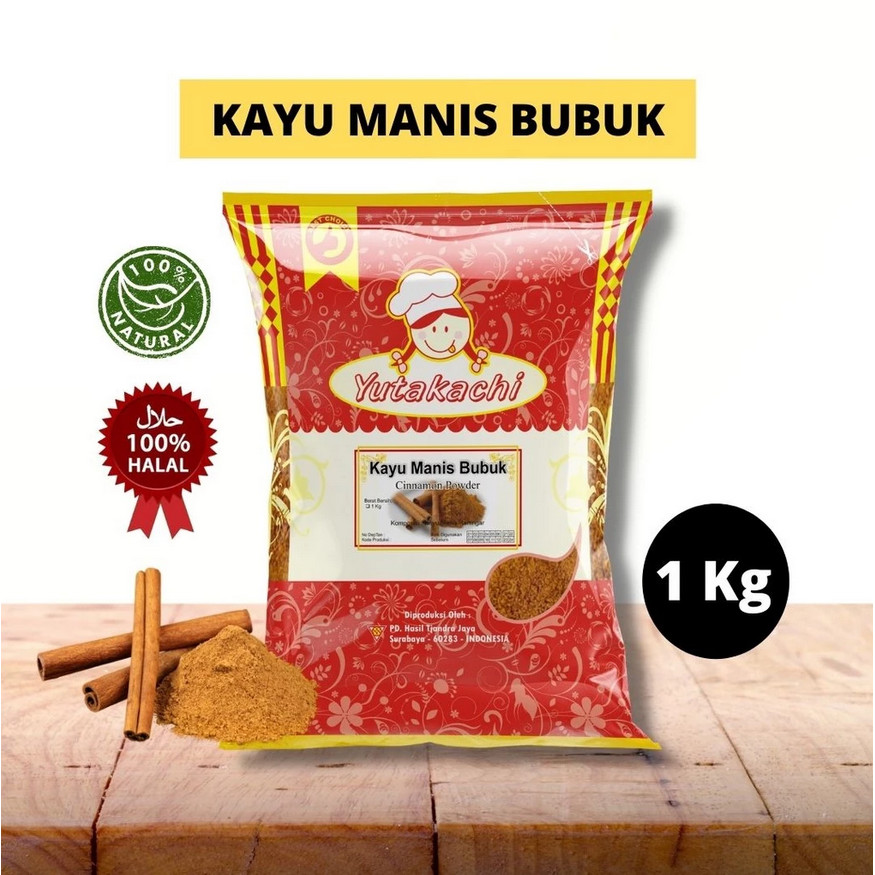 

Kayu Manis Bubuk 1 Kg Yutakachi / Premium Cinnamon Powder / Rempah Murni Alami