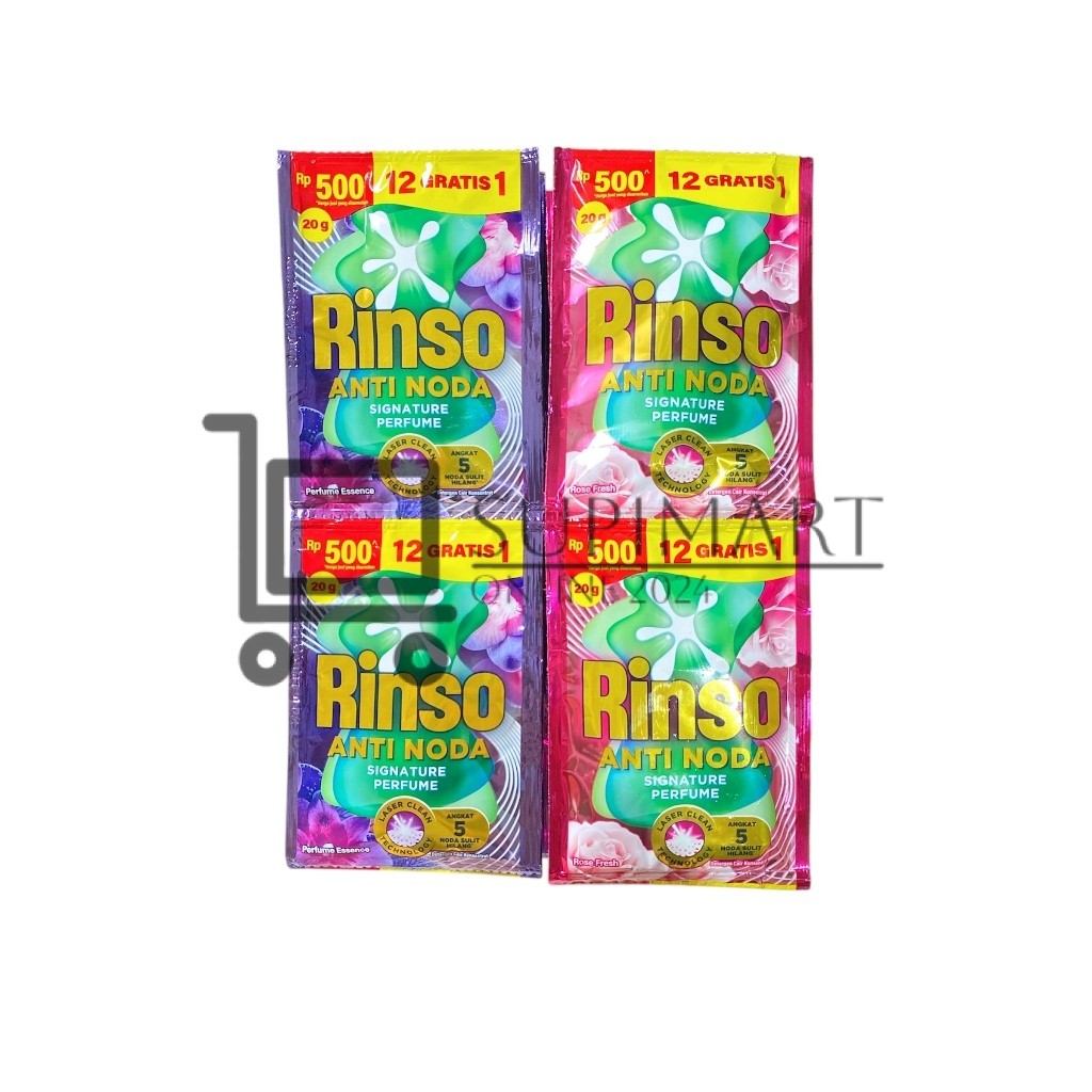 Rinso Deterjen Cair Kemasan 500 Renceng Isi 12 Sachet