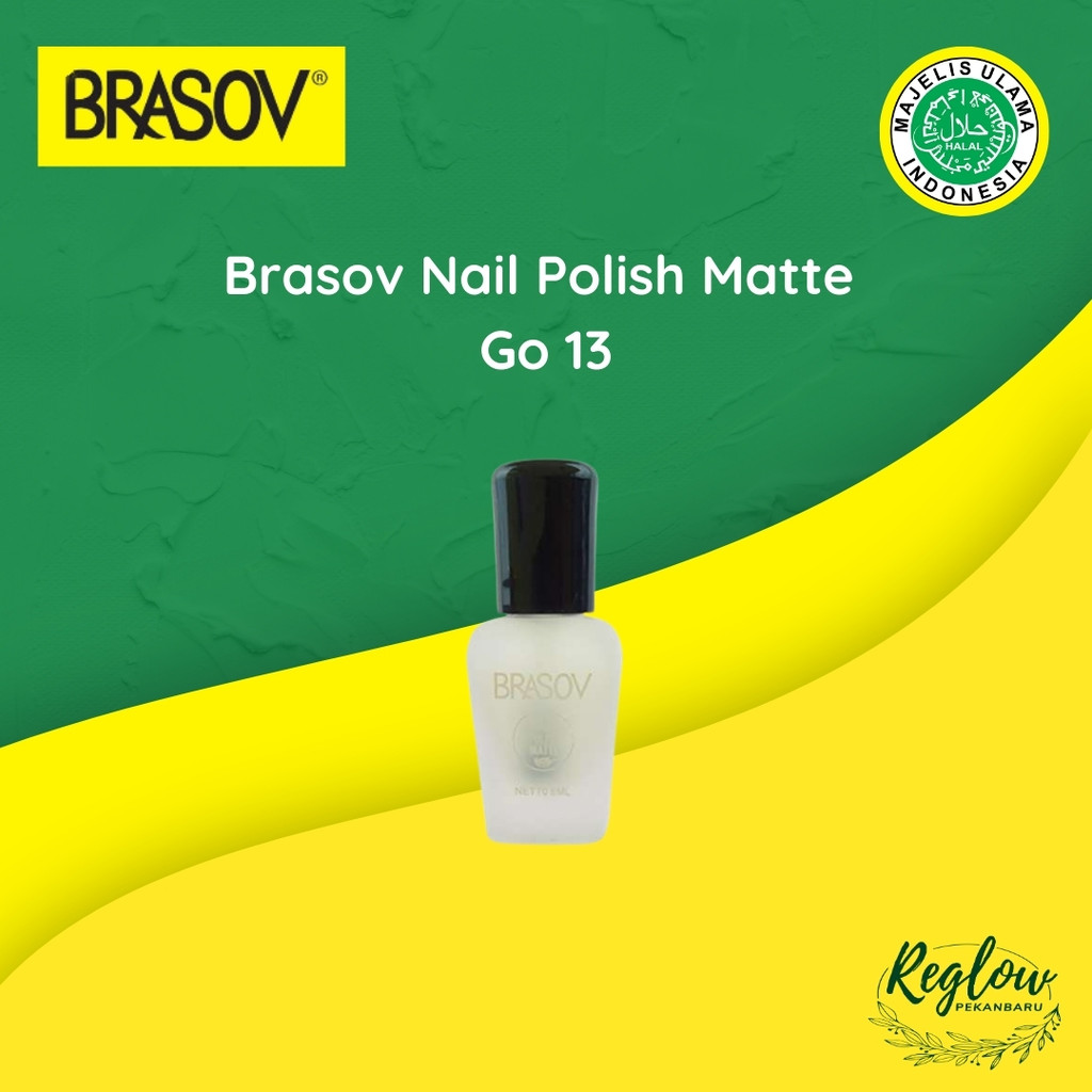 BRASOV Kutek Cat Kuku Matte 8 ML Kutek Go Matte Nail Polish Matte BPOM  No.13