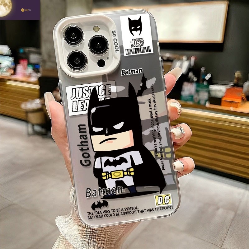 Cartoon Batman case OPPO seri Kompatibel untuk OPPO A1K A3S A5 A5S A7 A8 A12 A15 A16 A17 A18 casing 