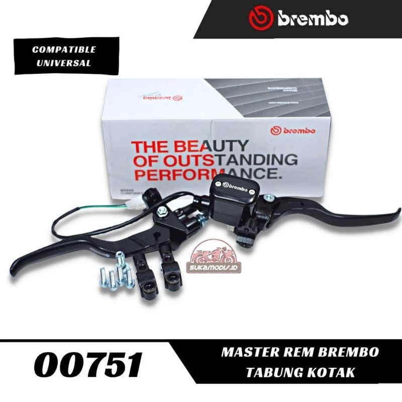 (Promo)Master Rem BR3MBO Kotak Tabung Smoke Model RCB E-3 Plus Kiri Kopling Switch Cable Universal S