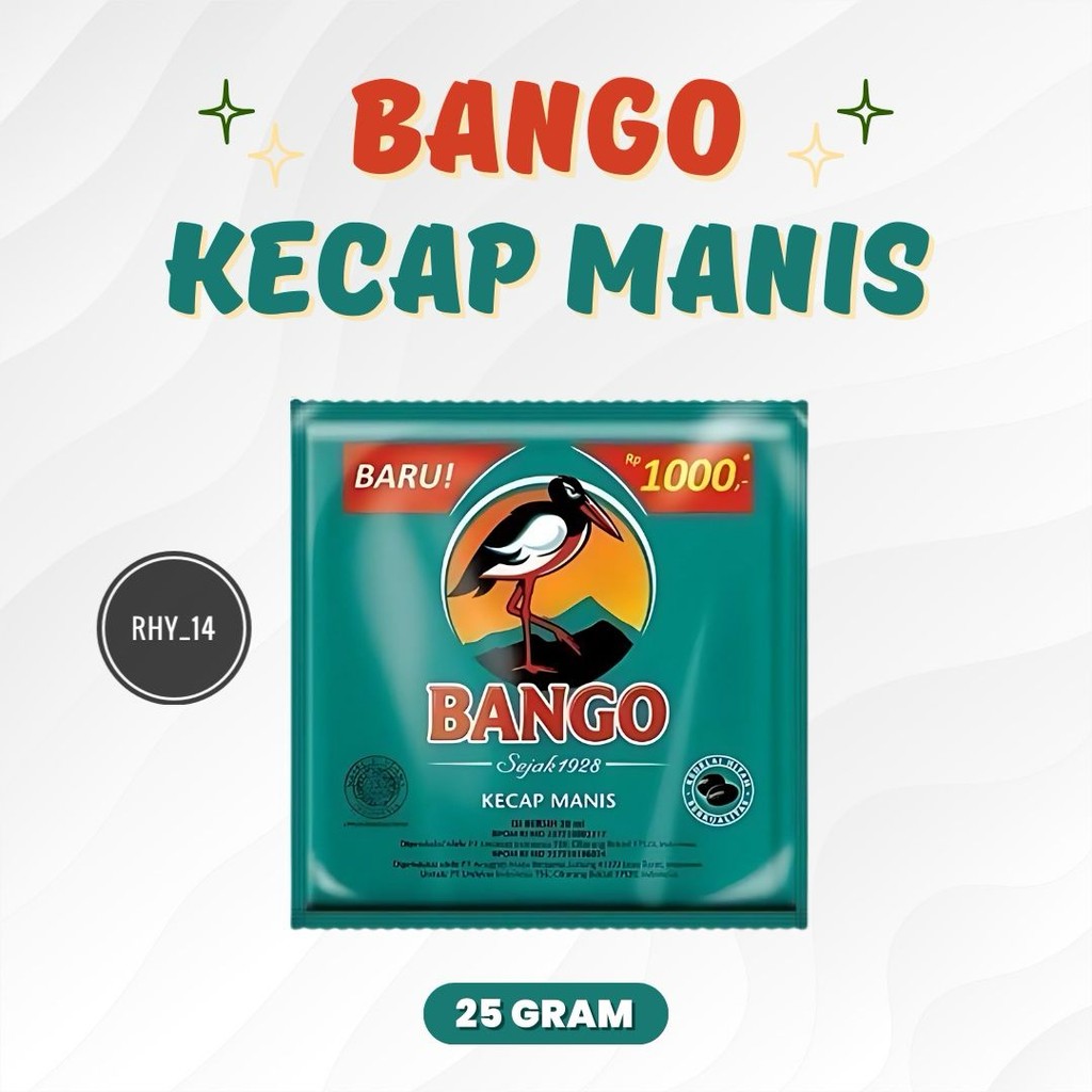 

Kecap Manis Bango Sachet Kemasan 25Gr Murah