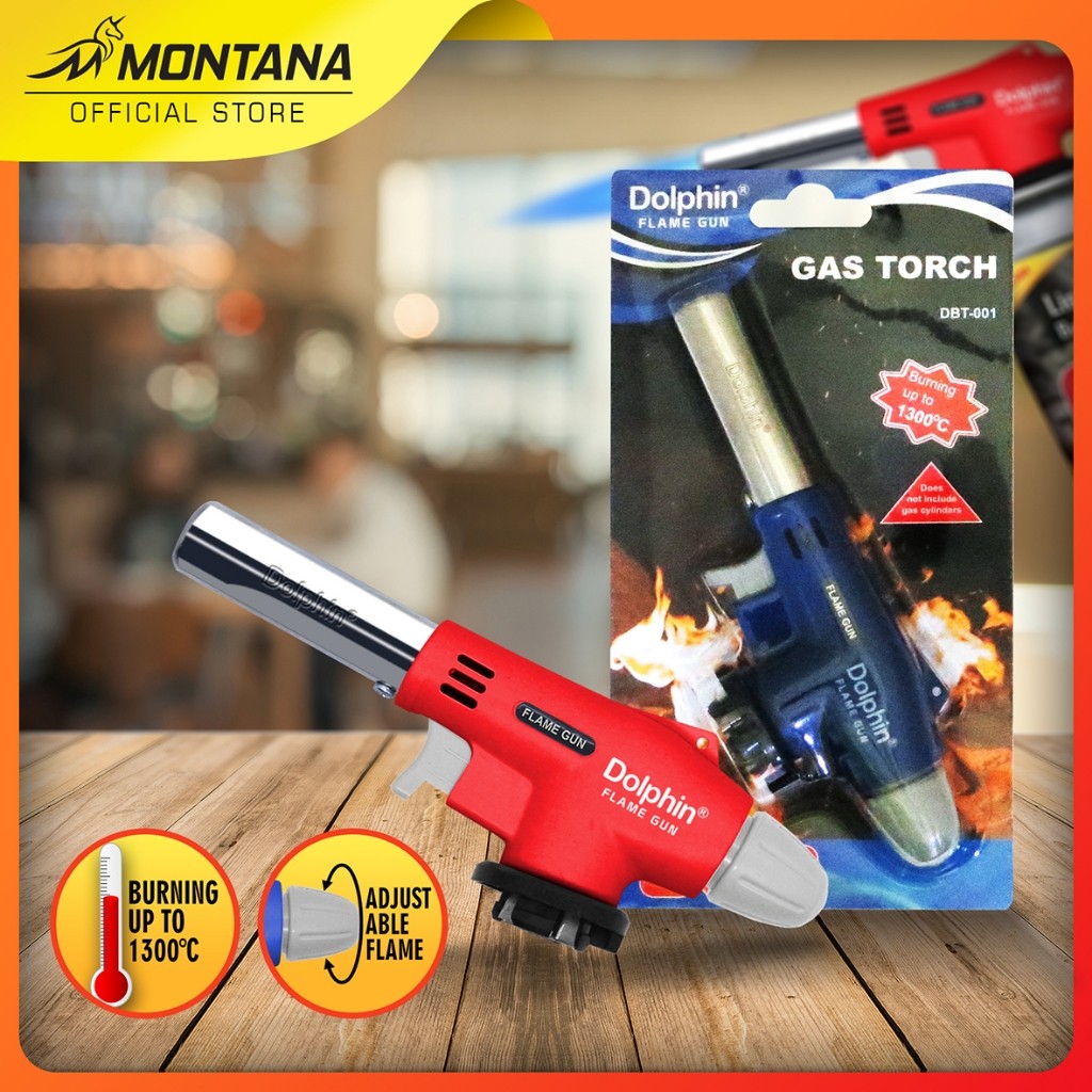 MONTANA Gas Torch DBT-001 / Pematik Gas Gas Torch Portable / Flame Gun Alat Bakar Korek Api