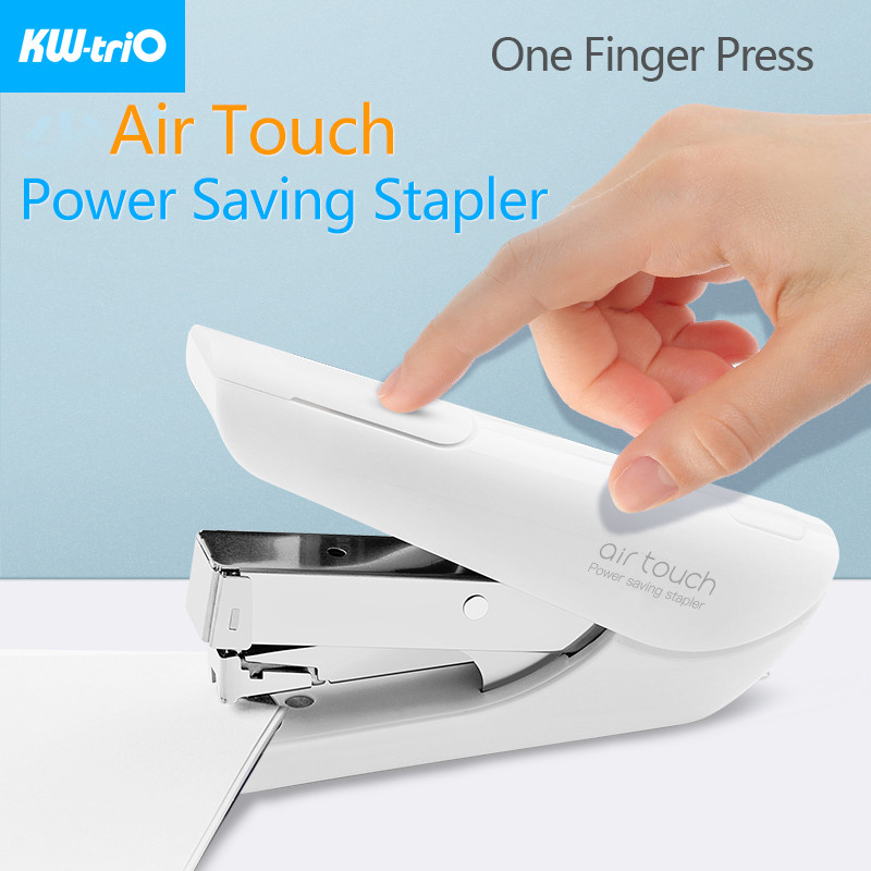 

KW-triO Air Touch Power Saving Stapler Super Effort Saving Stapling Machine Binding 20 Sheets of Paper School Office Supplies