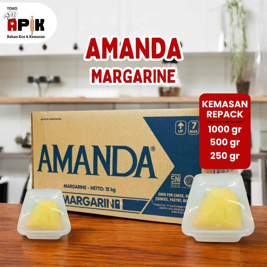 

Butter Amanda Margarine Kemasan Repack 250 gram / 500 gram / 1000 gram