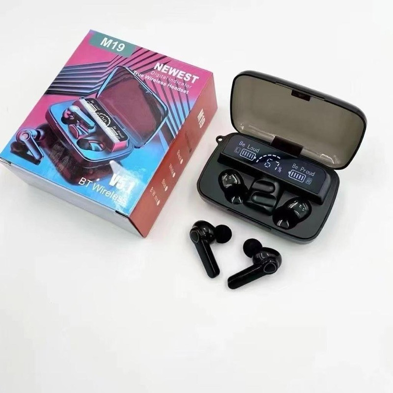 TWS M19 Wireless Earbuds+PowerBank Original Bluetooth 5.3