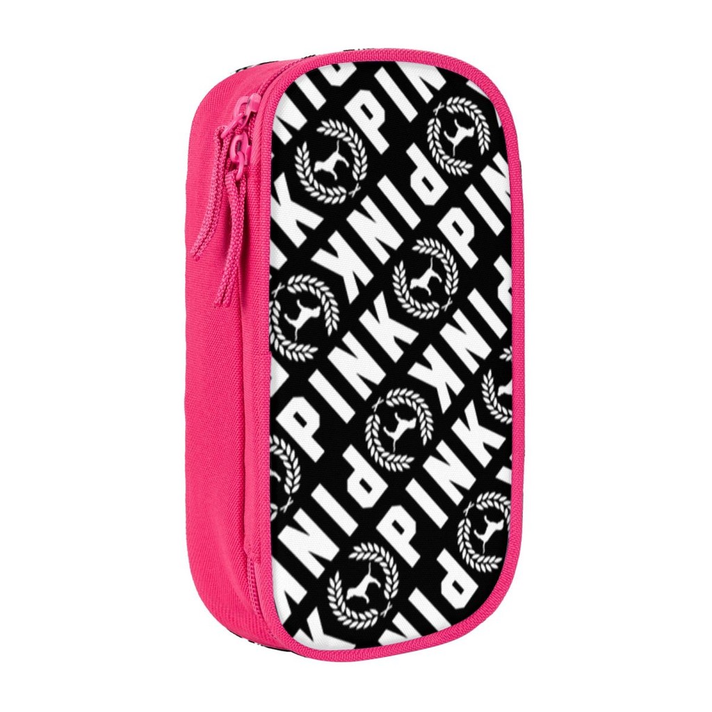 

Pink Fashion Cool Aesthetic Pencil Case College Pencil Pouch Girls Boys Zipper School Pencil Cases Graphic Stationery Organizer
