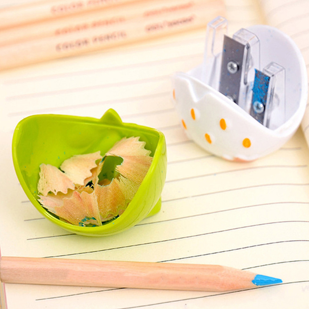 

8 Pcs Owl Pencil Sharpener Handheld Sharpeners Manual Lightweight Cartoon Portable Office Plastic Pencils Accessories Student