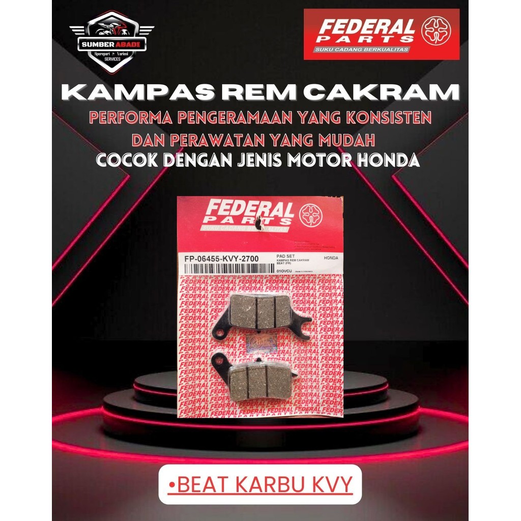 Federal Kampas Rem Cakram Beat Karbu KVY