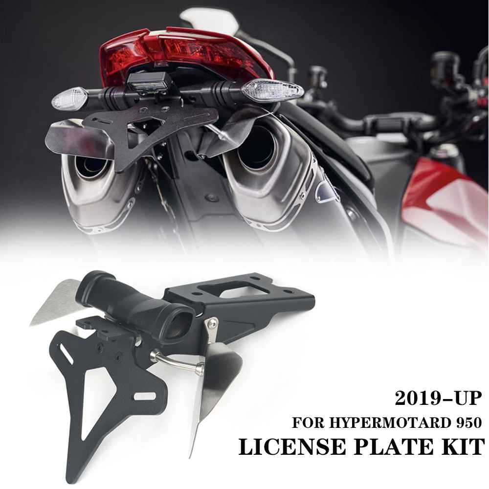 

For Ducati Hypermotard 950 2019-UP Motorcycle Accessories Rear Short Tail Stock License Plate Holder Tailstock Frame Bracket Kit