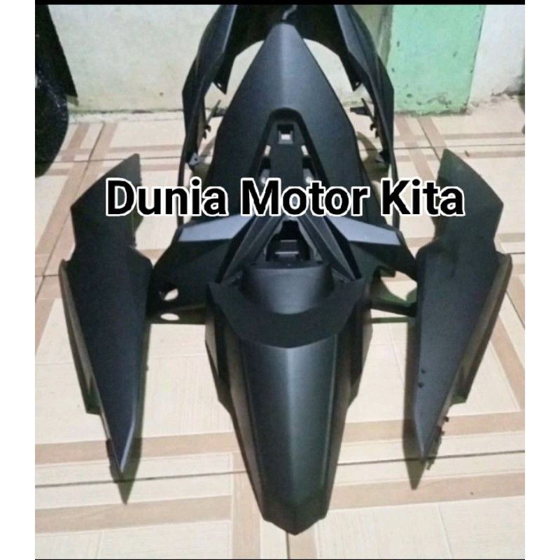 Cover body halus full set Honda beat esp 2016 2017 2018 2019 2020 Hitam Doff