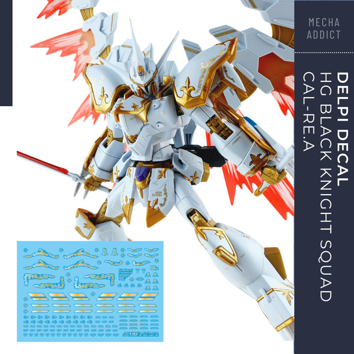 Water Slide Decal HG Black Knight Squad Cal Re A by DELPI - Gold