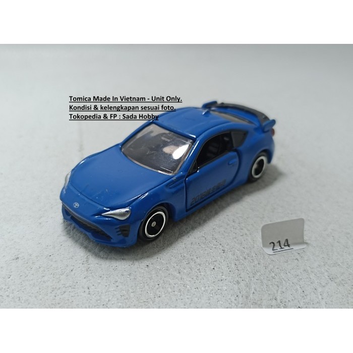 Tomica No 86 Toyota 86 Biru Unit Only