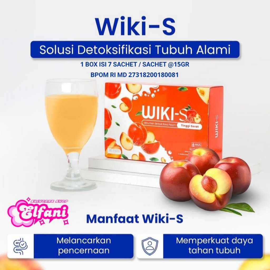 

WIKINARA WIKI-S MINUMAN SERBUK RASA PEACH 1 BOX ISI 7 SACHET ORIGINAL WIKINARA