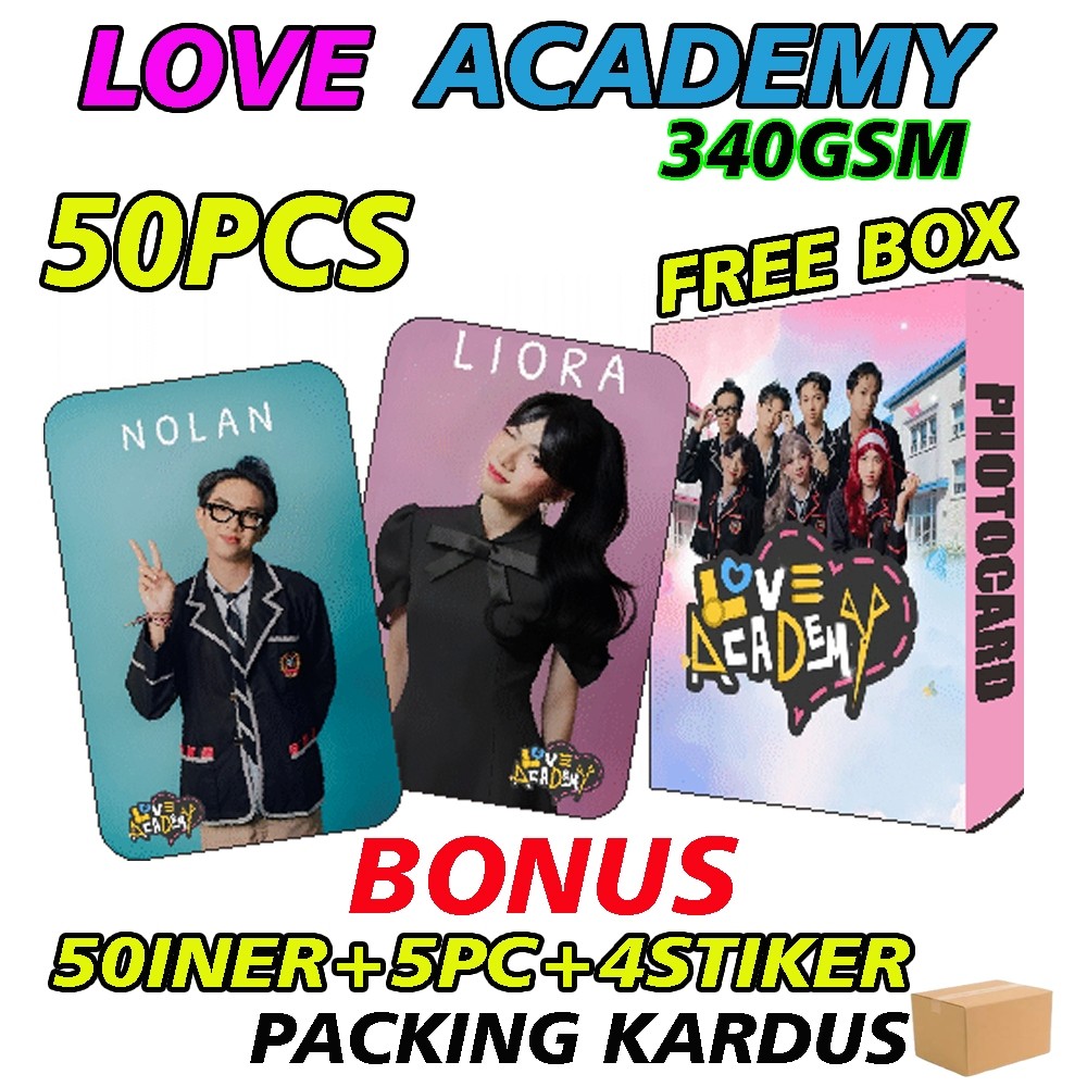 SPTRKORI 50PCS PHOTOCARD SPTRAKORI LOVE ACADEMY ALETTA VERNAN NOLAN SAPUTRA KORI SASTRA LIORA ZELENA