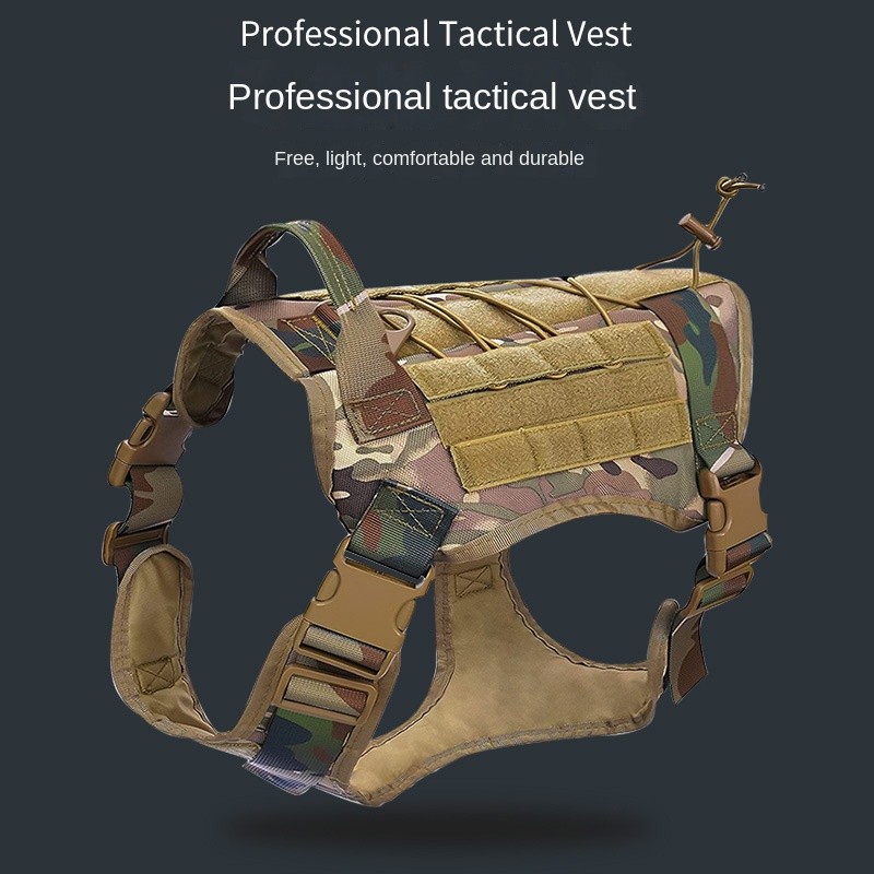 

Outdoor dog vest Nylon tactical training dog coat medium large dog vest chest strap