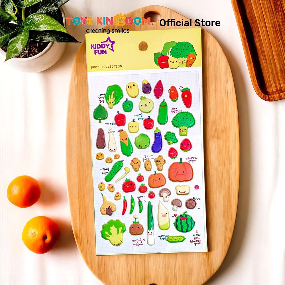 

Toys Kingdom Kiddy Fun Funny Stiker Food Collection - Mix Stiker Dekoratif Lucu Cute Stickers Deco Sticker Pack Journal Book