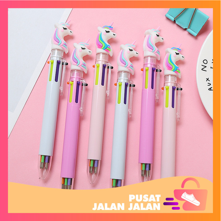 

Pusat Jalan-Jalan - S5617 Pena Unicorn Multicolor 6 Warna / Pena Mekanik 6 Warna Karakter Unicorn Moon / Pulpen Unicorn Lucu / Alat Tulis Kerja
