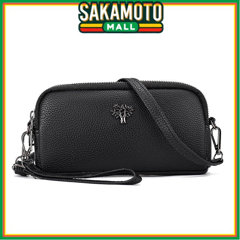 TAS SELEMPANG WANITA KULIT HITAM TERVIRA TA677B5 TALI PENDEK KECIL KOREA FASHION SIMPLE SLING BAG RE