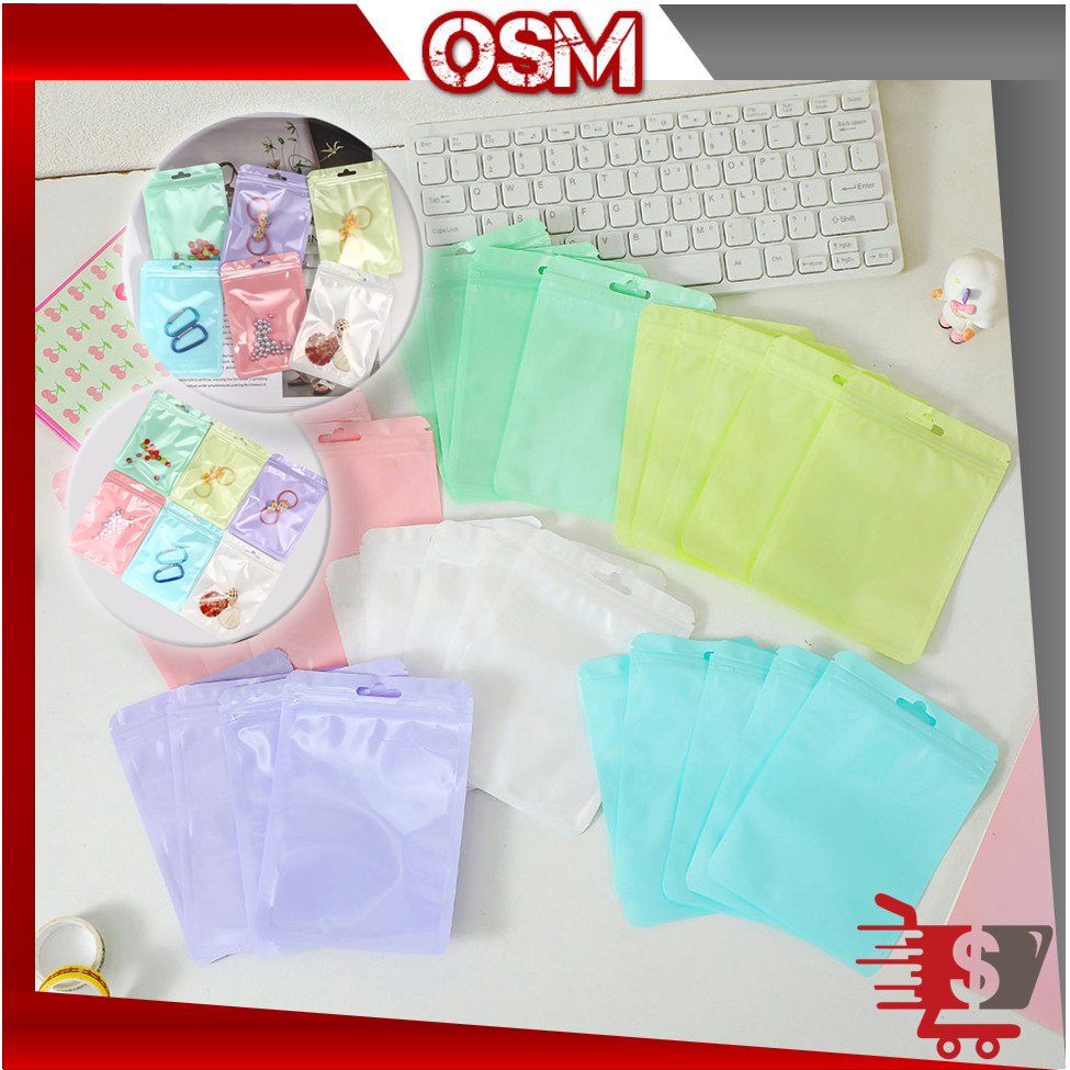 

Online Shopping Mall - 6590 Souvenir Pouch Serbaguna / Pouch Plastik Packaging Aksesoris /Ziplock Bag Plastik / Plastik Ziplock Warna Macaron